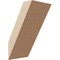 Ekena Millwork 5-inch W x 6-inch D x 10-inch H Traditional Rough Cedar Woodgrain TimberThane Knee Brace, Primed BRCUR05X06X10TRARCPR - alternate 1